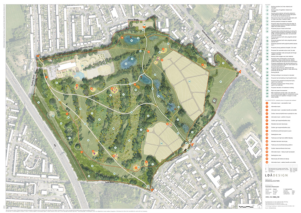 Brandhall map illustrative masterplan image