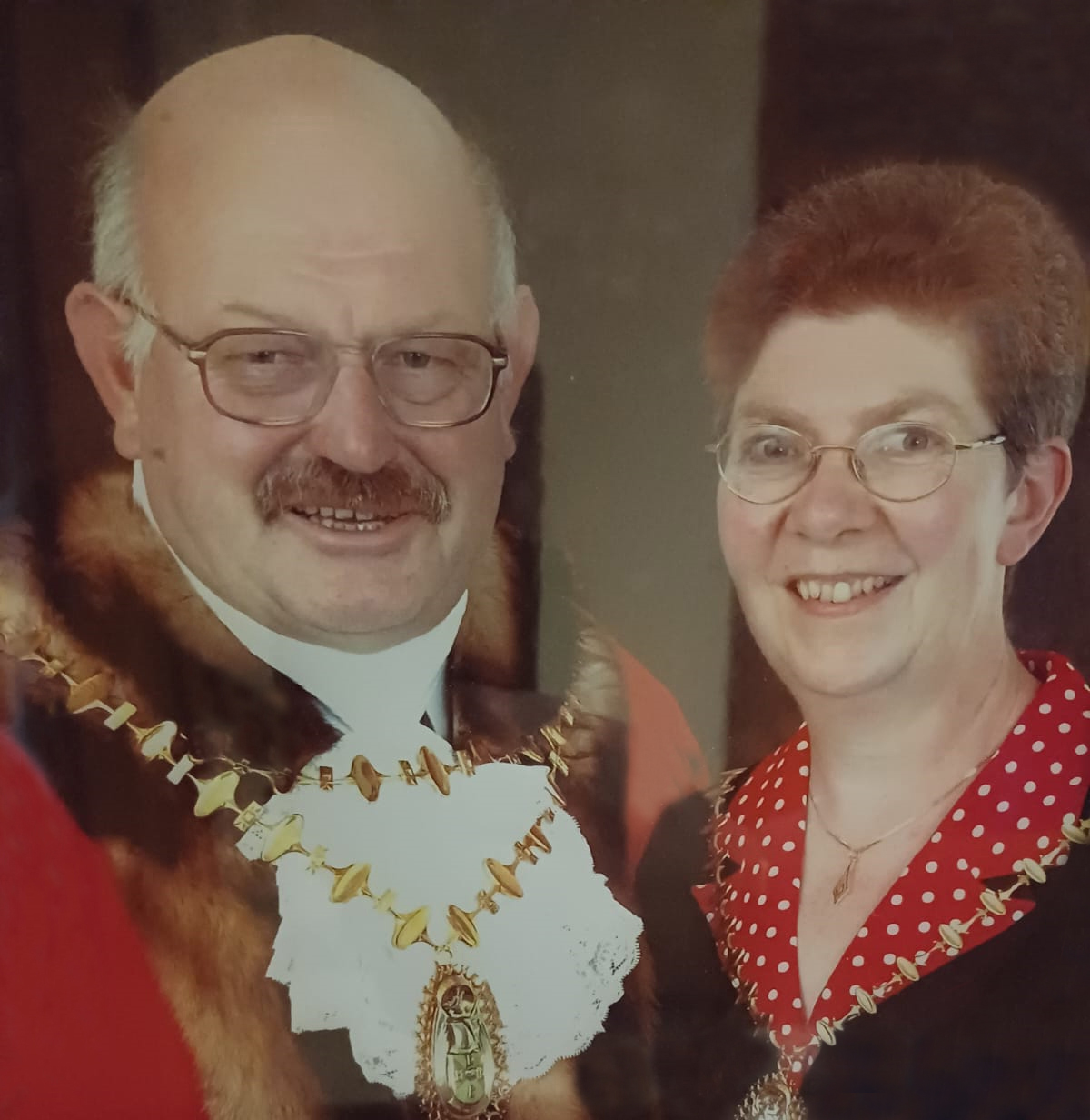 Martin Prestidge when he was Mayor of Sandwell with Mayoress and wife Mary Prestidge