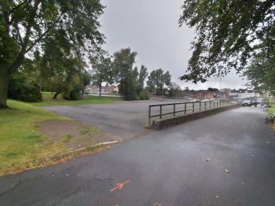 Area for proposed changing rooms at Britannia Park.