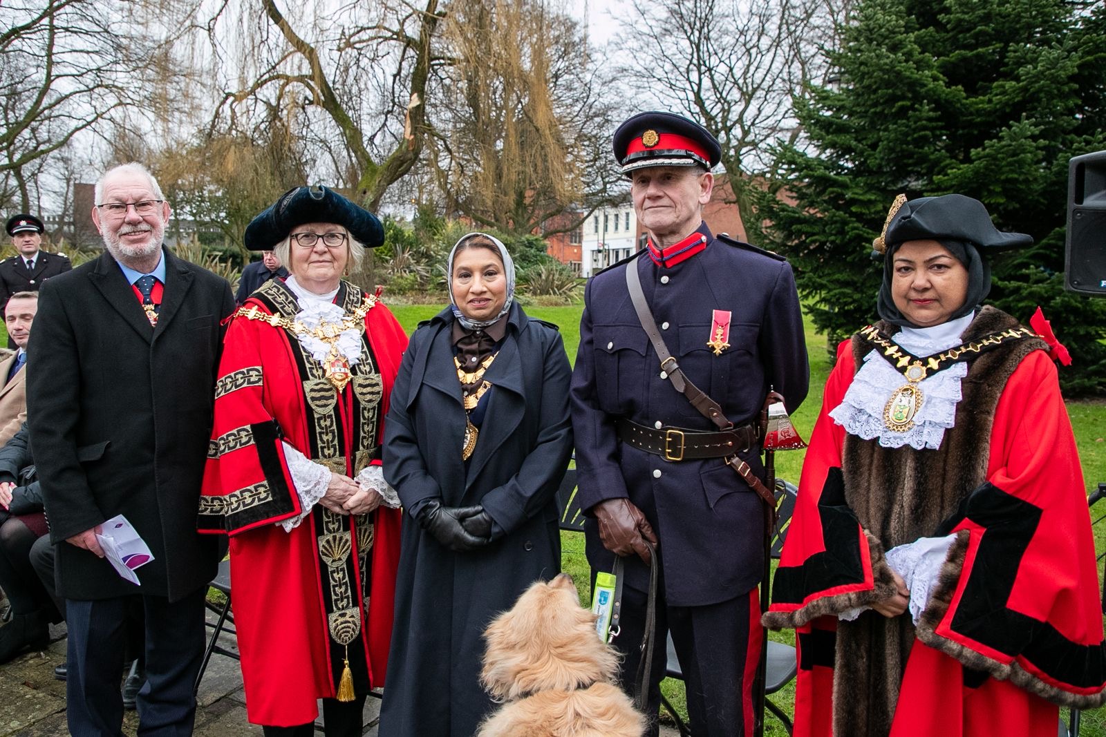 The mayor of Sandwell is joined by dignitaries to mark Holocaust Memorial Day service 2025