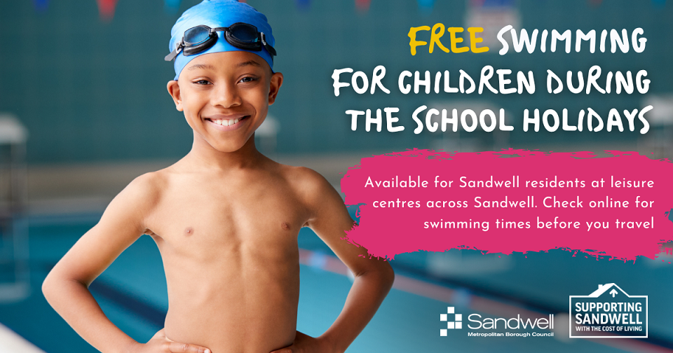 Free swimming for children during school holidays