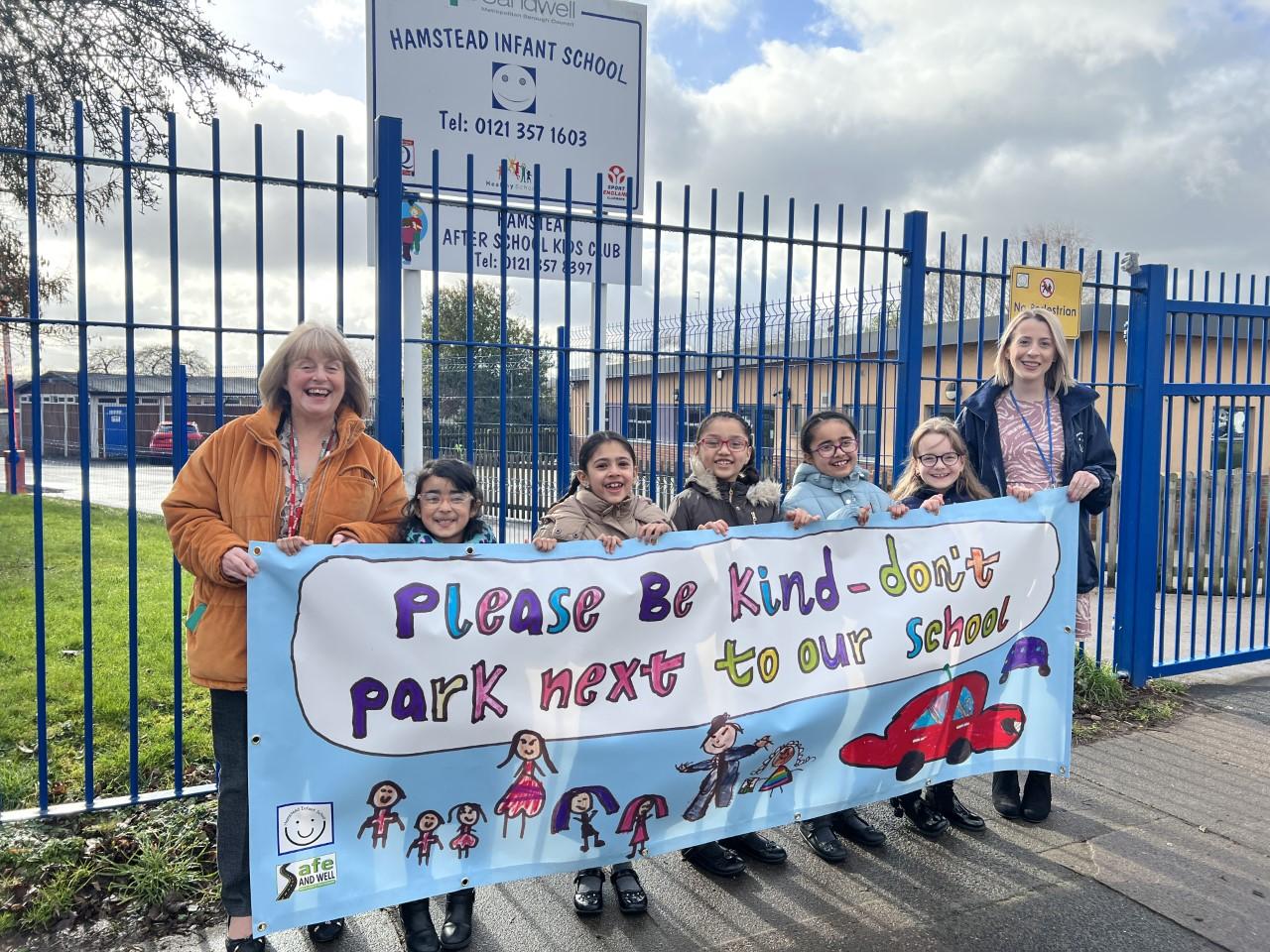 Hamstead Infant school celebrates road safety campaign