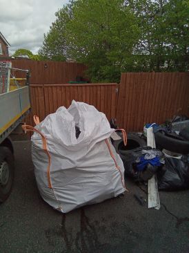 fly tip of domestic waste