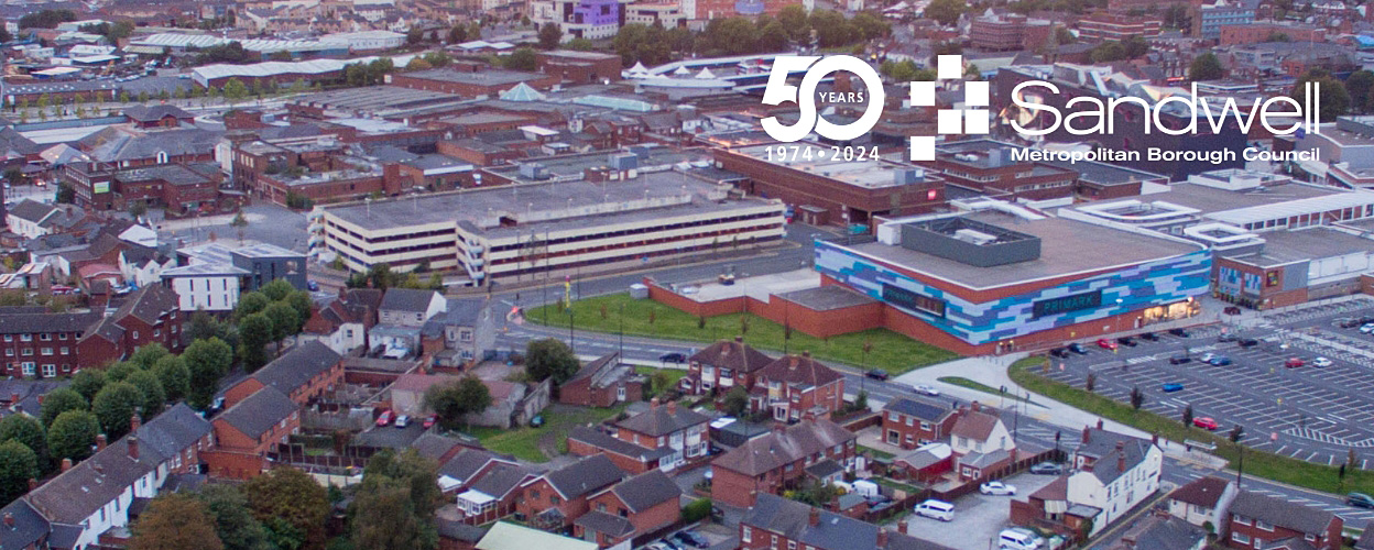 Image of West Bromwich, aerial view