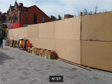 Secure fencing at site in West Bromwich